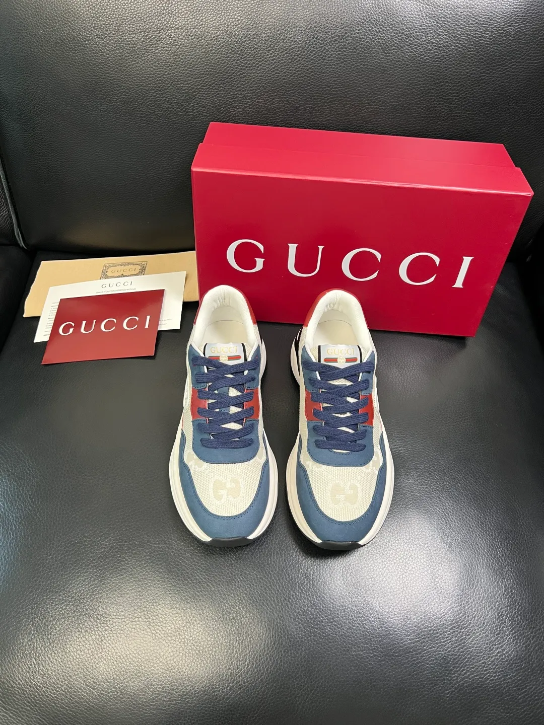 Men's shoes 💰800 Gucci top purchasing Gucci counter new model, original factory configuration imported cowhide from Italy with printed fabric, imported cowhide lining, breathable and comfortable, sole: original factory special sole is super comfortable, original factory and single goods are high quality, welcome to compare, code number 38-44 (customized 45)